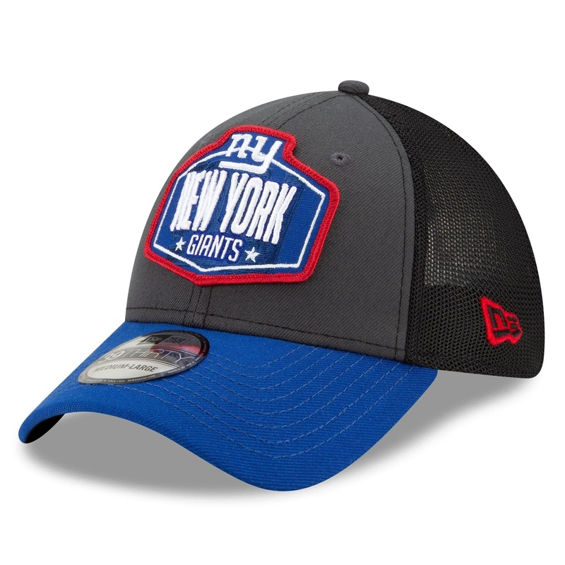 New York Giants New Era 2021 NFL Draft 39THIRTY Flex Fit Curve Hat – Graphite