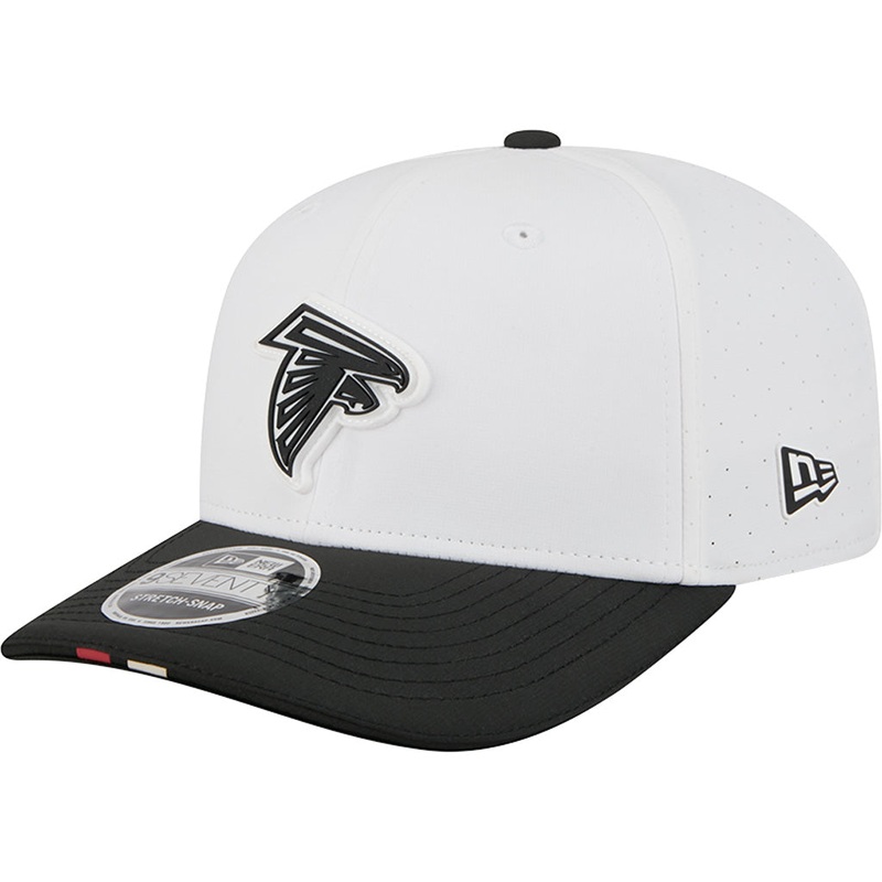 NFL Atlanta Falcons New Era 2025 Training 9SEVENTY Stretch-Snapback Hat – White