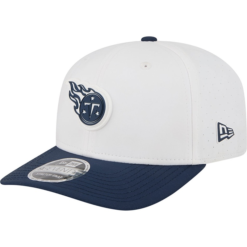 NFL Tennessee Titans New Era 2025 Training 9SEVENTY Stretch-Snapback Hat – White