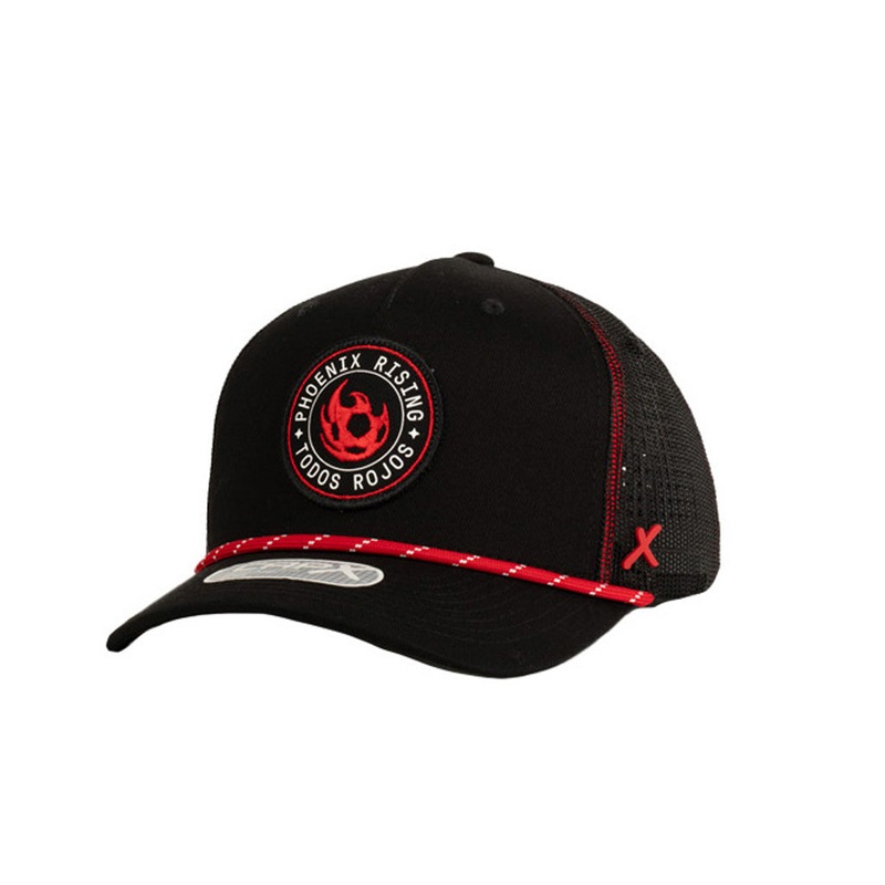 Phoenix Rising CapX Pua X8 Snapback Trucker Hat – Black