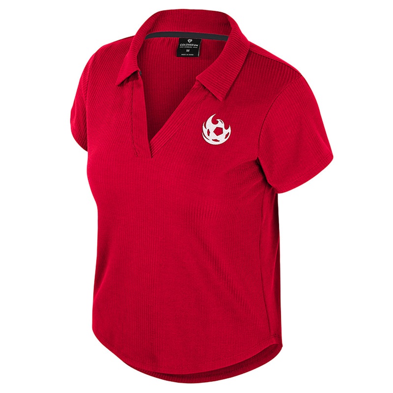 Phoenix Rising Women’s Colosseum Sublime Ribbed Polo – Red