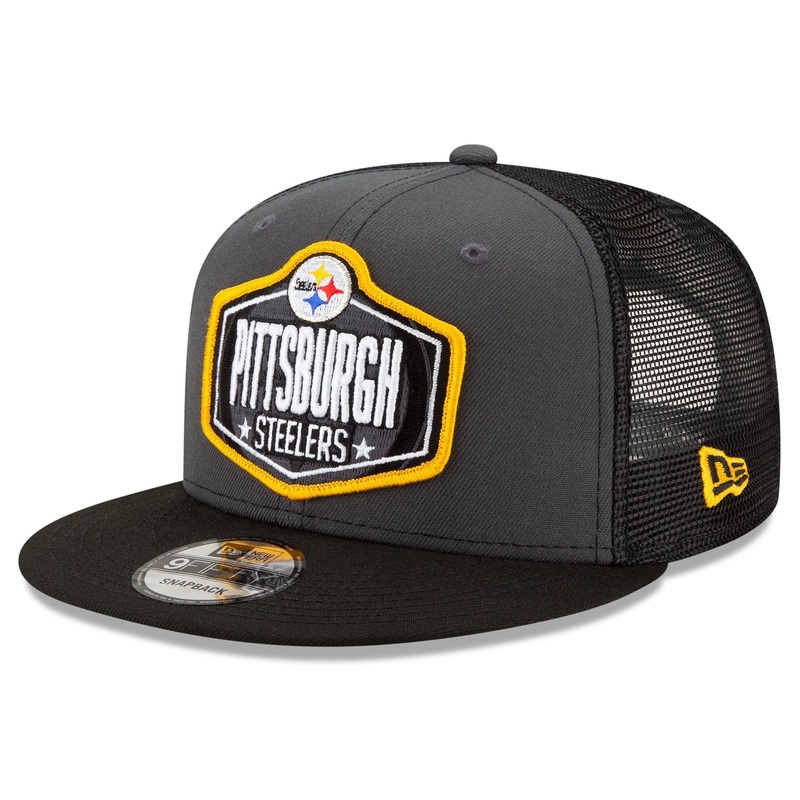 Pittsburgh Steelers New Era 2021 NFL Draft 9FIFTY Snapback Hat – Graphite