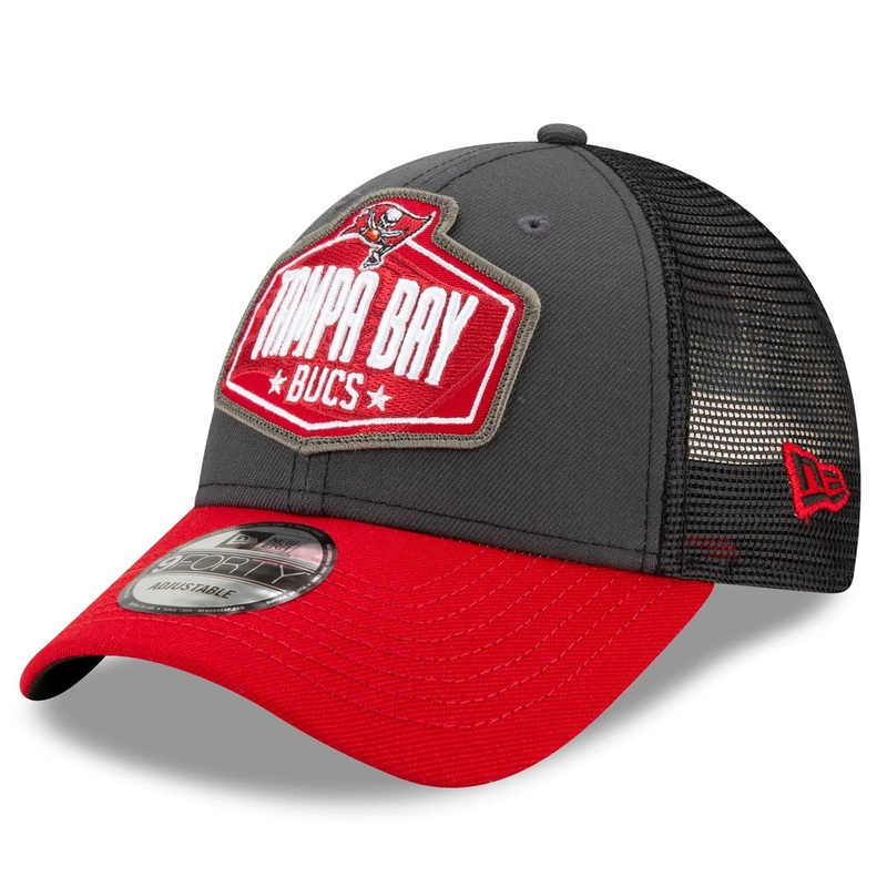 Tampa Bay Buccaneers New Era 2021 NFL Draft 9FORTY Snapback Curve Hat – Graphite