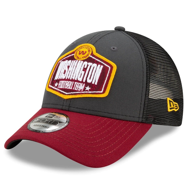 Washington Football Team New Era 2021 NFL Draft 9FORTY Snapback Curve Hat – Graphite
