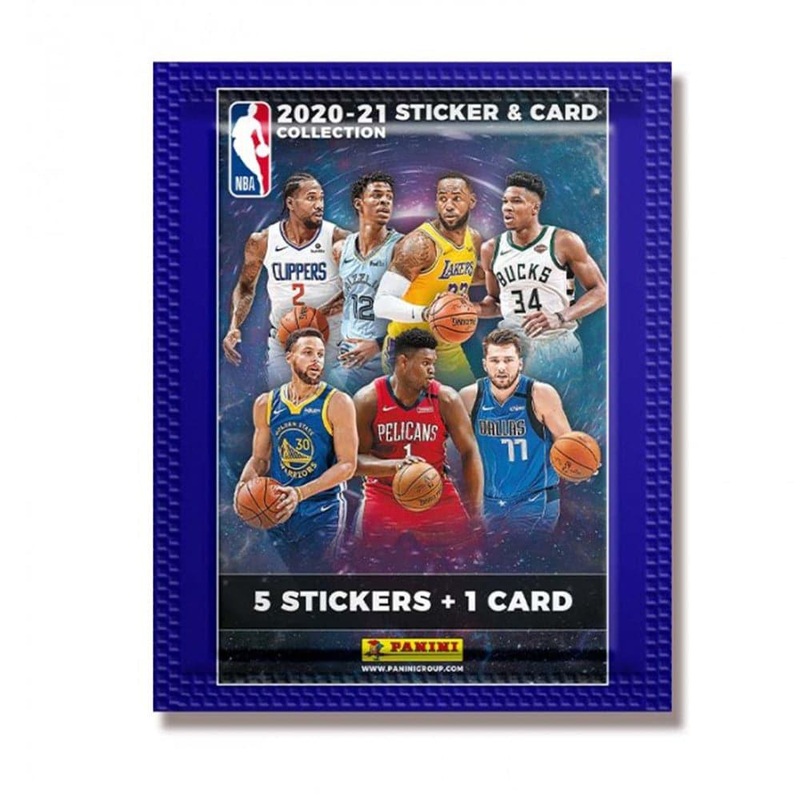 2020-21 Panini NBA Sticker & Trading Card Pack
