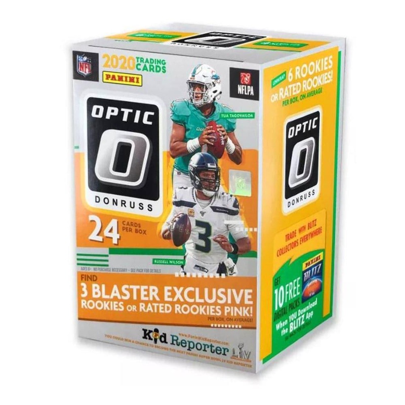 2020 Panini NFL Optic Football Blaster Box – 24 Trading Cards