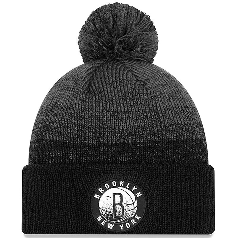 Brooklyn Nets New Era NBA Back Half Knit Beanie – Black