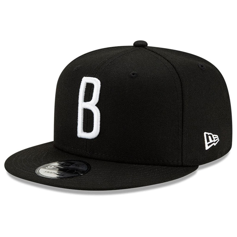 Brooklyn Nets New Era NBA Ligature 9FIFTY Snapback Hat – Black