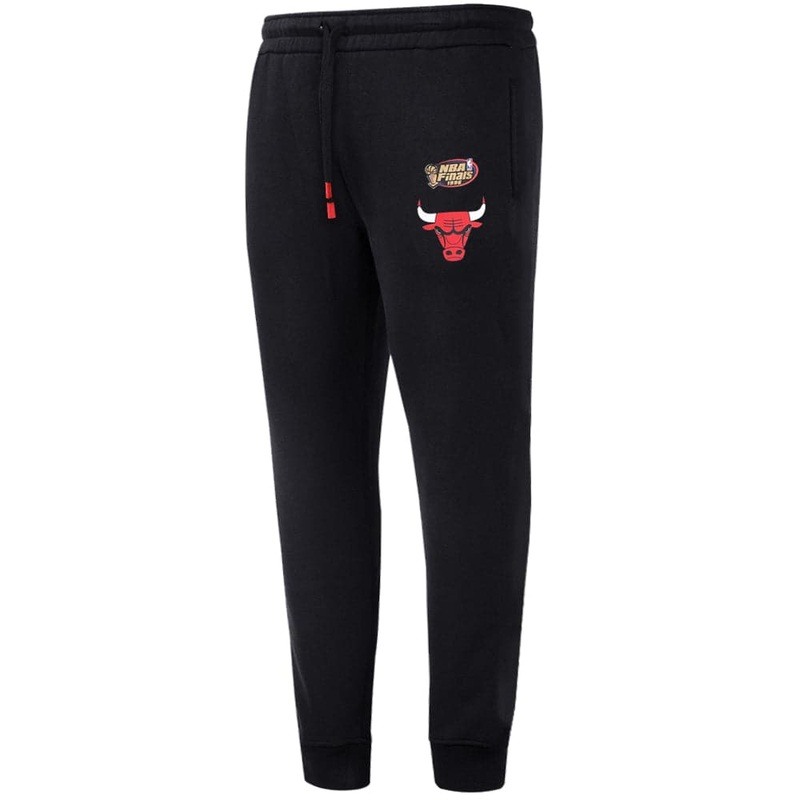Chicago Bulls Mitchell & Ness NBA Hometown Fleece Jogger Pants – Black