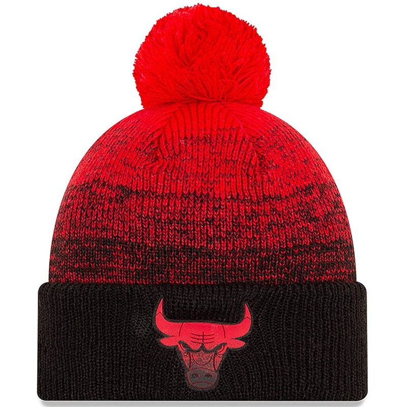 Chicago Bulls New Era NBA Back Half Knit Beanie – Black