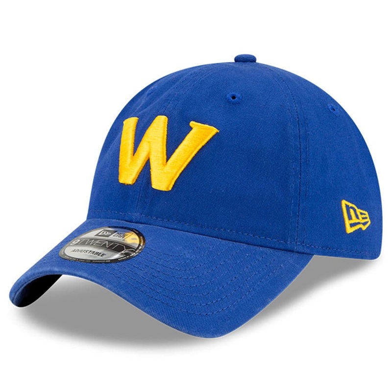 Golden State Warriors New Era NBA Ligature 9TWENTY Curved Hat – Blue