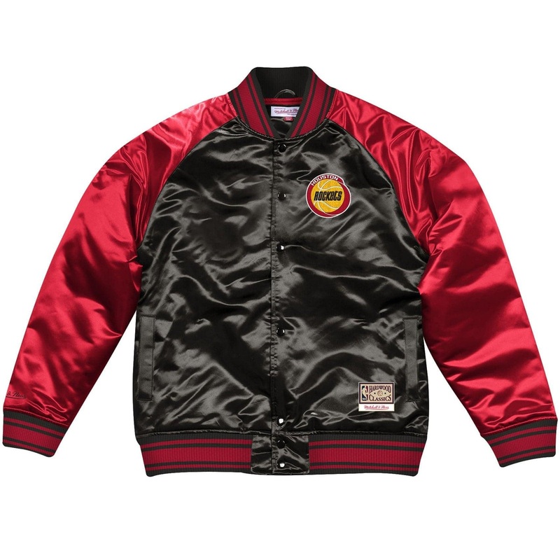 Houston Rockets Mitchell & Ness NBA Colossal Premium HWC Jacket – Black