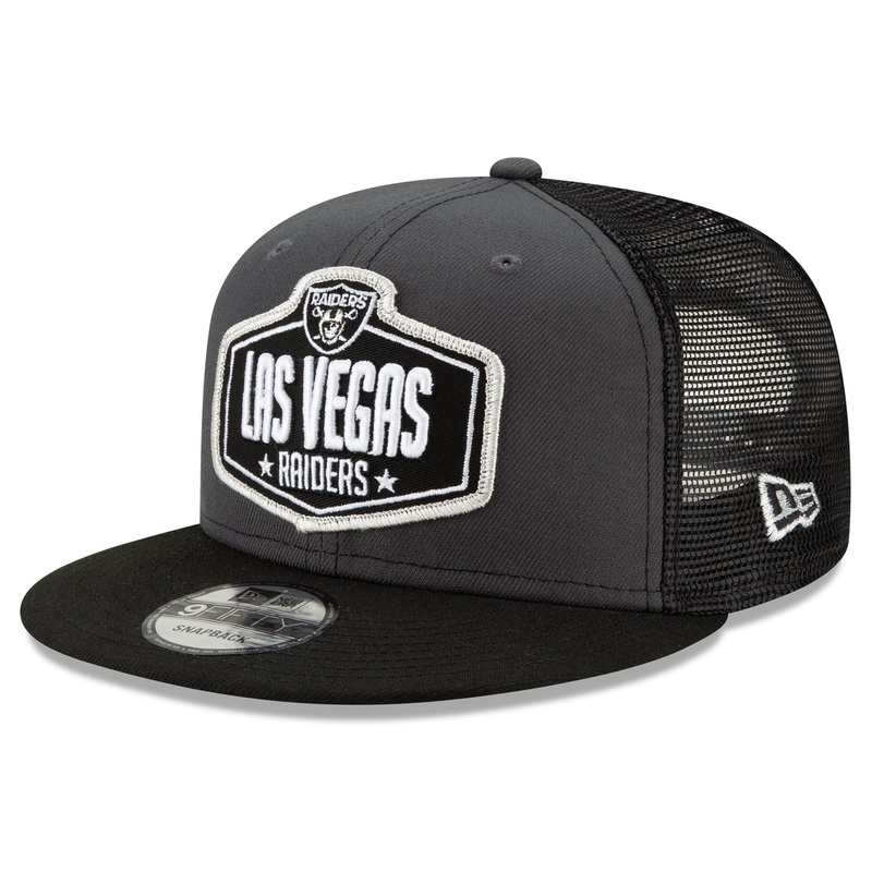Las Vegas Raiders New Era 2021 NFL Draft 9FIFTY Snapback Hat – Graphite