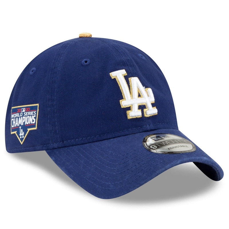 Los Angeles Dodgers New Era MLB Gold 2020 Champions 9TWENTY Curve Hat – Blue