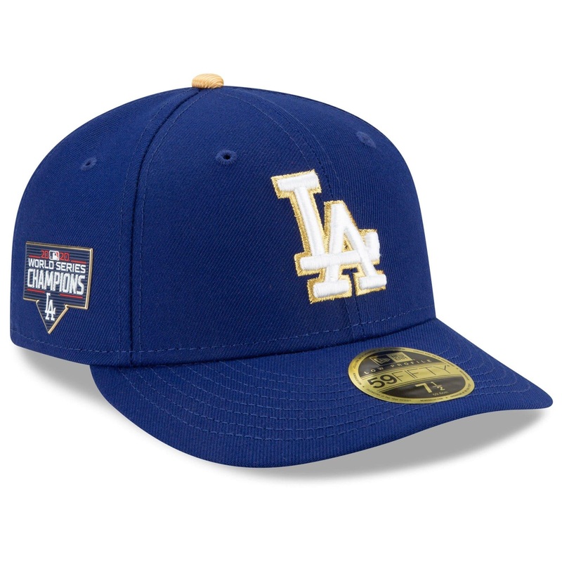 Los Angeles Dodgers New Era MLB Gold 2020 Champions Low Profile 59FIFTY Fitted Hat – Blue