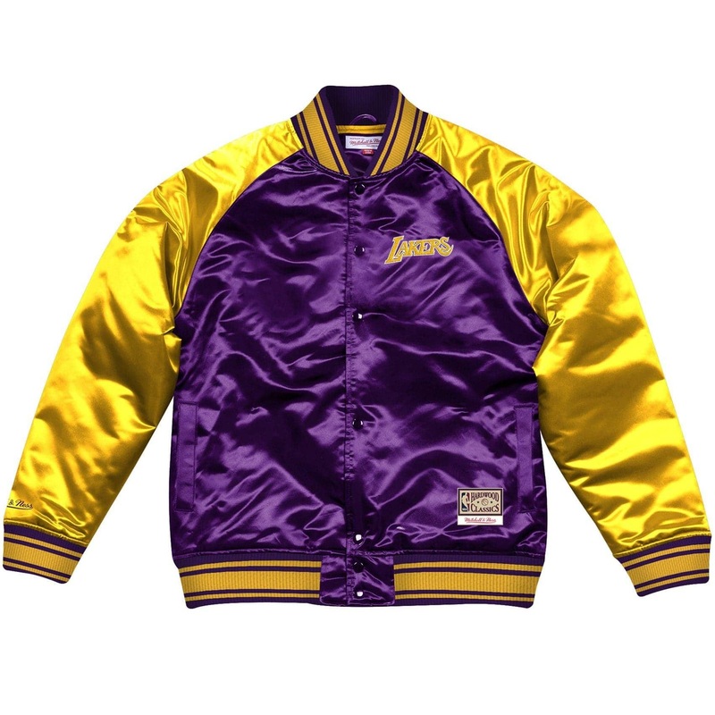 Los Angeles Lakers Mitchell & Ness NBA Colossal Premium HWC Jacket – Purple