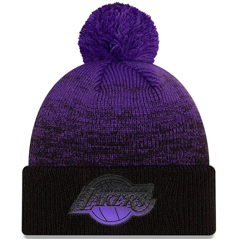 Los Angeles Lakers New Era NBA Back Half Knit Beanie – Purple