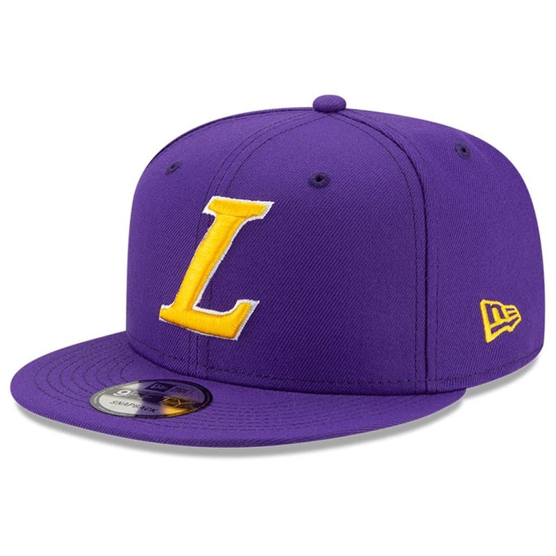 Los Angeles Lakers New Era NBA Ligature 9FIFTY Snapback Hat – Purple