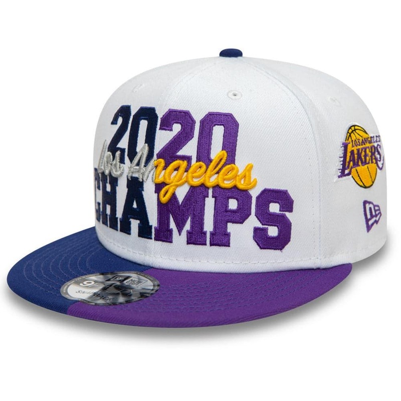 Los Angeles Lakers x Dodgers New Era MLB/NBA 2020 Champs 9FIFTY Snapback Hat – White