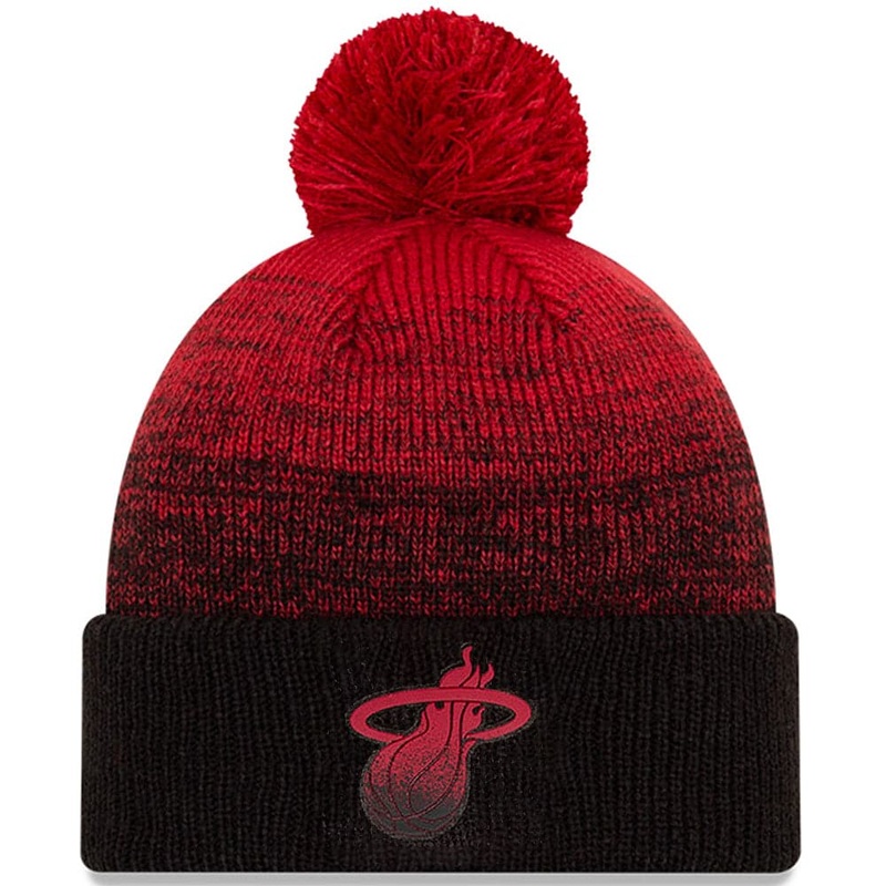 Miami Heat New Era NBA Back Half Knit Beanie – Black