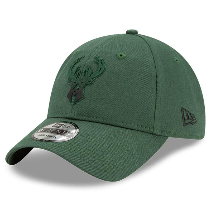 Milwaukee Bucks New Era NBA 2021 Back Half 9TWENTY Curved Hat – Green