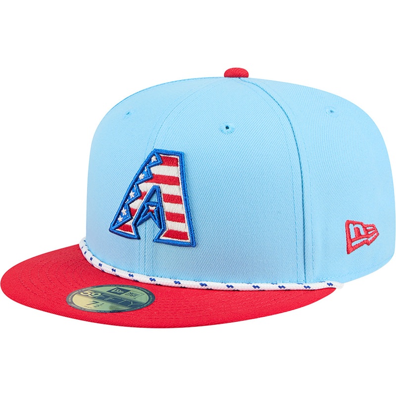 MLB Arizona Diamondbacks New Era 2025 4th of July 59FIFTY Fitted Hat – Blue