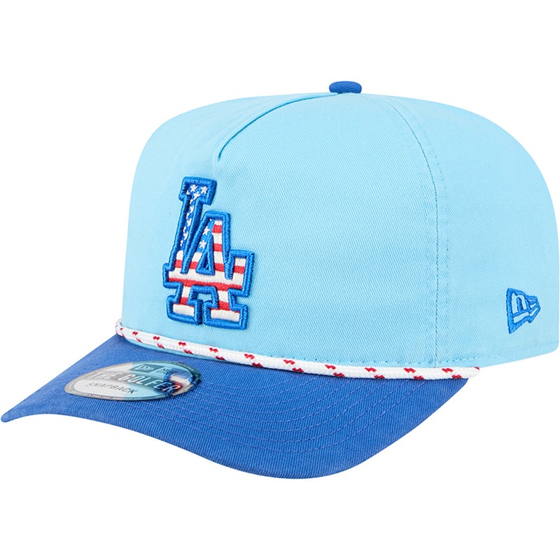 MLB Los Angeles Dodgers New Era 2025 4th of July Golfer Snapback Hat – Blue