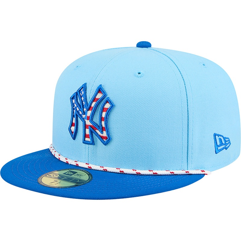 MLB New York Yankees New Era 2025 4th of July 59FIFTY Fitted Hat – Blue