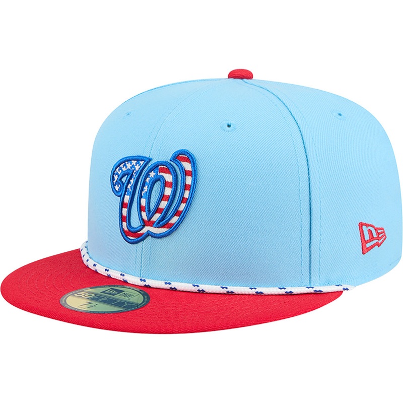 MLB Washington Nationals New Era 2025 4th of July 59FIFTY Fitted Hat – Blue