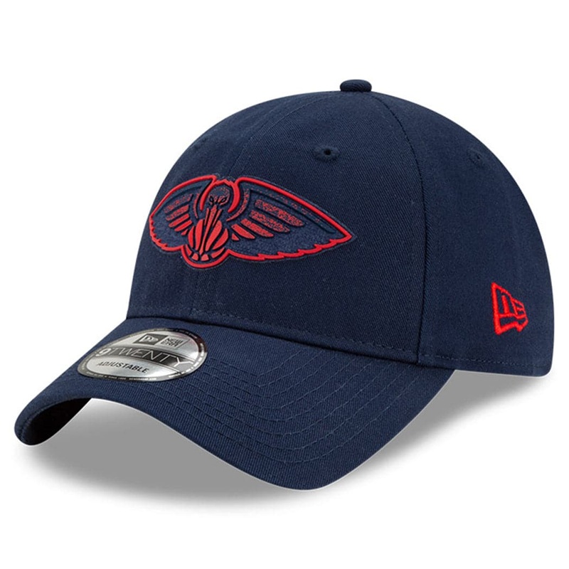 New Orleans Pelicans New Era NBA 2021 Back Half 9TWENTY Curved Hat – Navy
