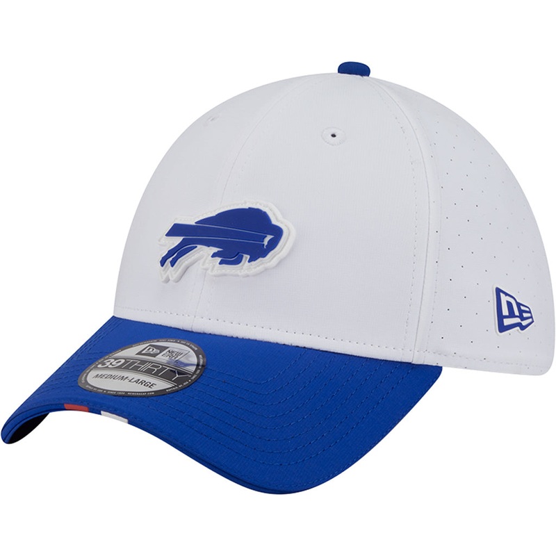 NFL Buffalo Bills New Era 2025 Training 39THIRTY Flex Fit Hat – White