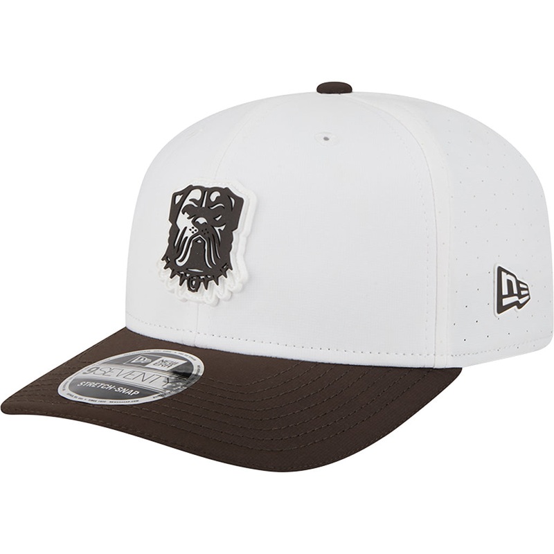 NFL Cleveland Browns New Era 2025 Training 9SEVENTY Stretch-Snapback Hat – White