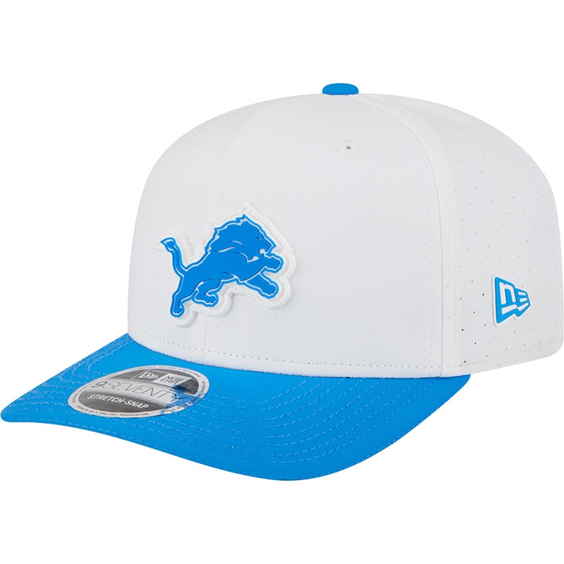 NFL Detroit Lions New Era 2025 Training 9SEVENTY Stretch-Snapback Hat – White