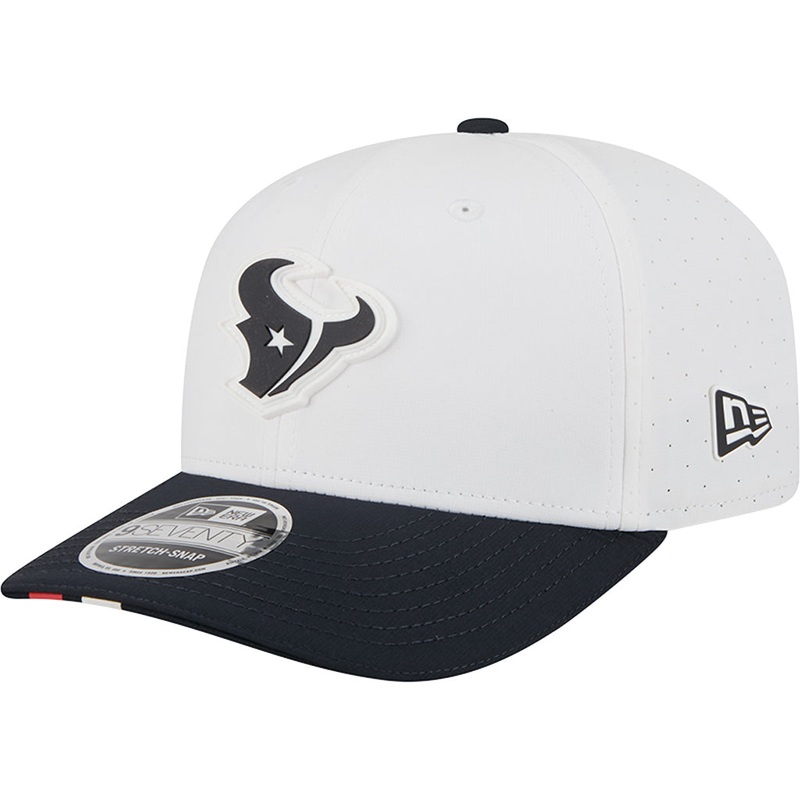 NFL Houston Texans New Era 2025 Training 9SEVENTY Stretch-Snapback Hat – White