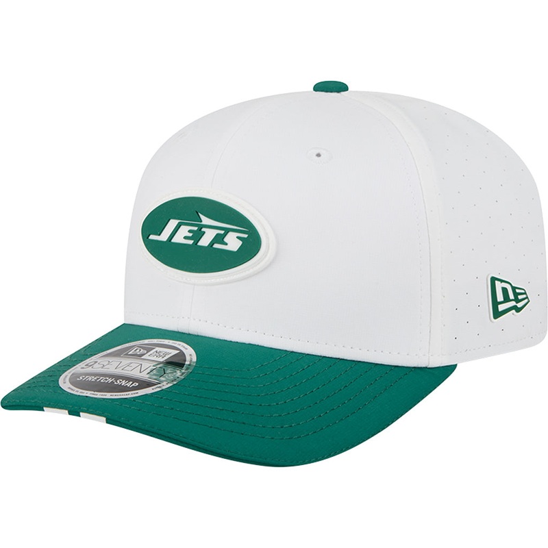 NFL New York Jets New Era 2025 Training 9SEVENTY Stretch-Snapback Hat – White