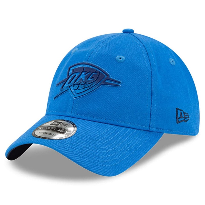 Oklahoma City Thunder New Era NBA 2021 Back Half 9TWENTY Curved Hat – Blue