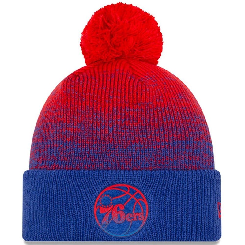 Philadelphia 76ers New Era NBA Back Half Knit Beanie – Blue