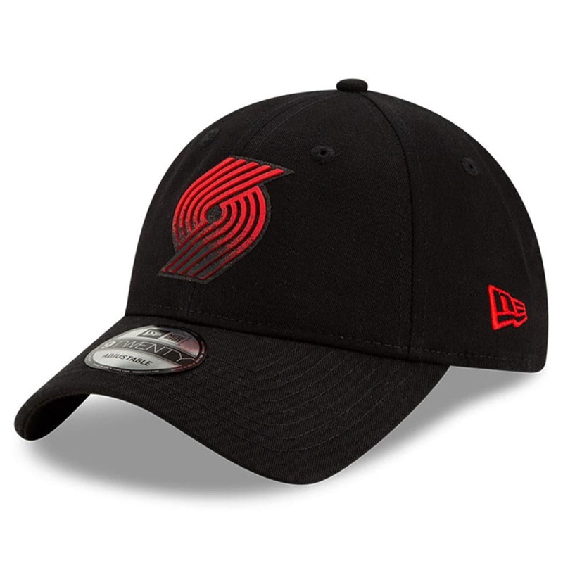 Portland Trail Blazers New Era NBA 2021 Back Half 9TWENTY Curved Hat – Black