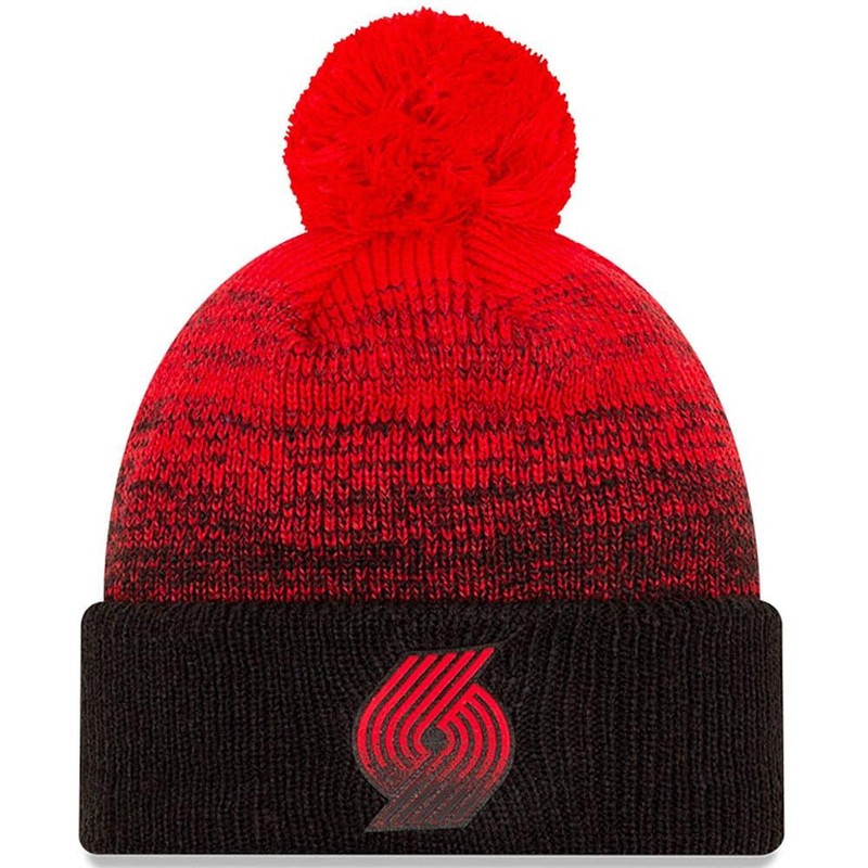 Portland Trail Blazers New Era NBA Back Half Knit Beanie – Black
