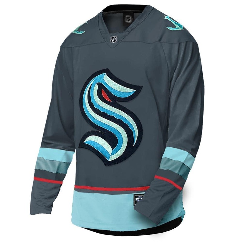 Seattle Kraken Majestic NHL Fan Replica Jersey – Cool Grey