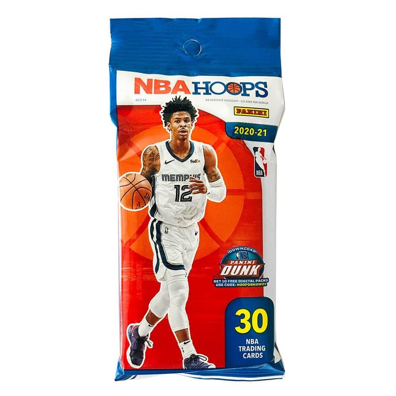 2020-21 NBA Panini Hoops Cello Fat Trading Card Pack – 30 Cards
