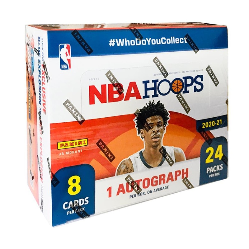 2020-21 NBA Panini Hoops Retail Box – 24 Packs x 8 Trading Cards