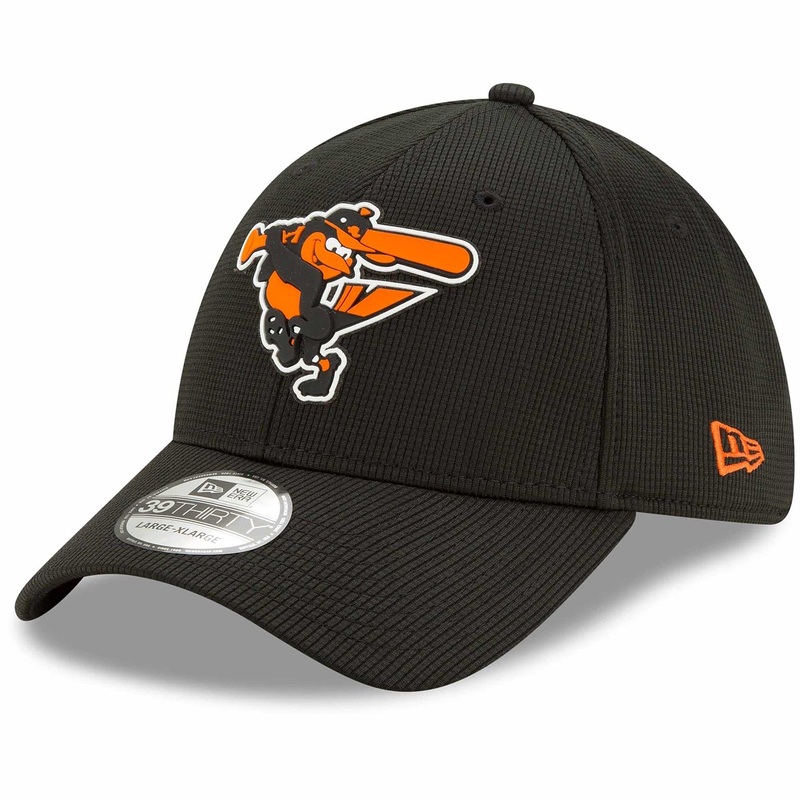 Baltimore Orioles New Era MLB Clubhouse 39THIRTY Flex Fit Curve Hat – Black