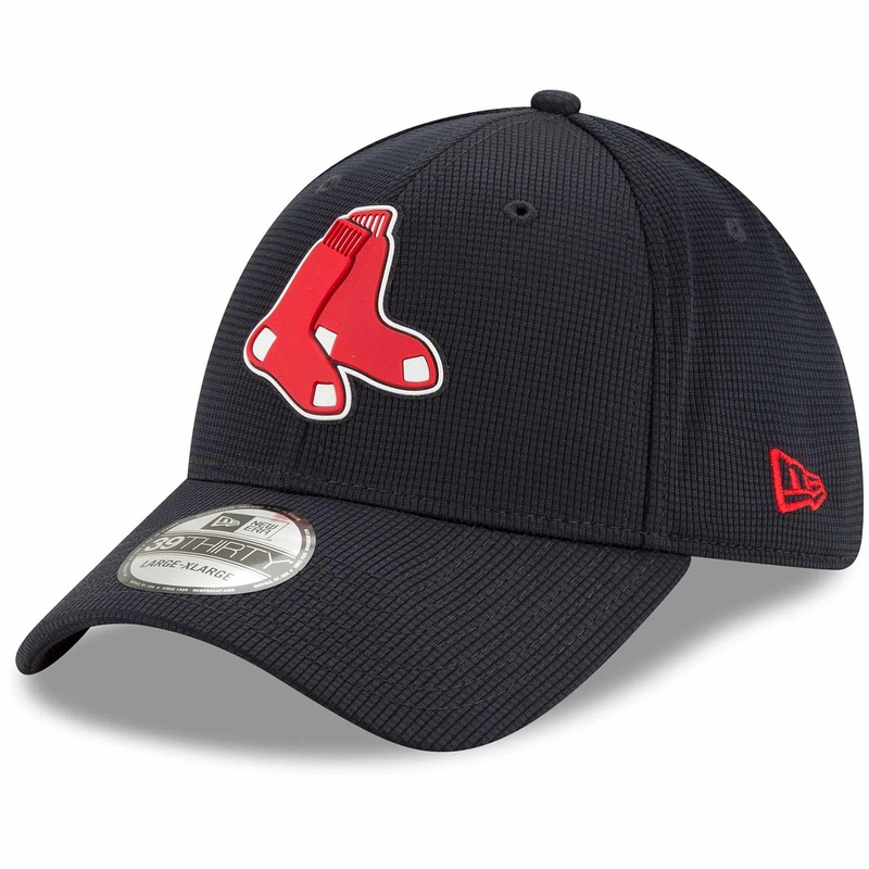 Boston Red Sox New Era MLB Clubhouse 39THIRTY Flex Fit Curve Hat – Navy
