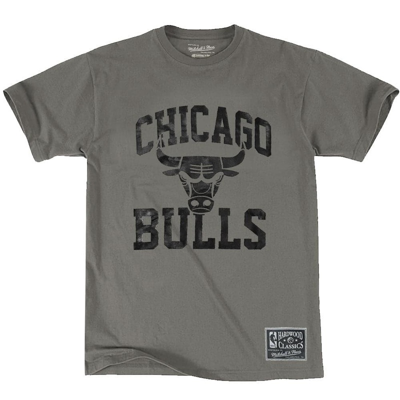 Chicago Bulls Mitchell & Ness NBA Gunmetal Arch T-Shirt – Grey