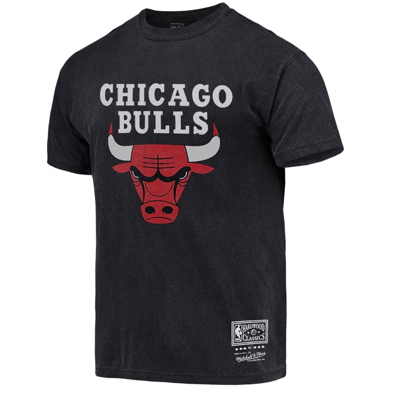 Chicago Bulls Mitchell & Ness NBA HWC Back To Back Vintage T-Shirt – Faded Black