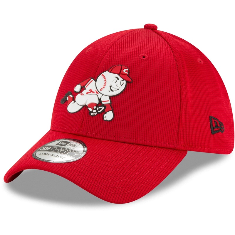 Cincinnati Reds New Era MLB Clubhouse 39THIRTY Flex Fit Curve Hat – Red
