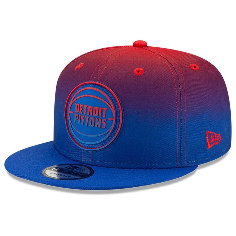Detroit Pistons New Era NBA 2021 Back Half 9FIFTY Snapback Hat – Red
