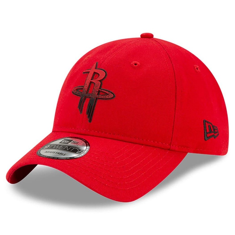 Houston Rockets New Era NBA 2021 Back Half 9TWENTY Curved Hat – Red