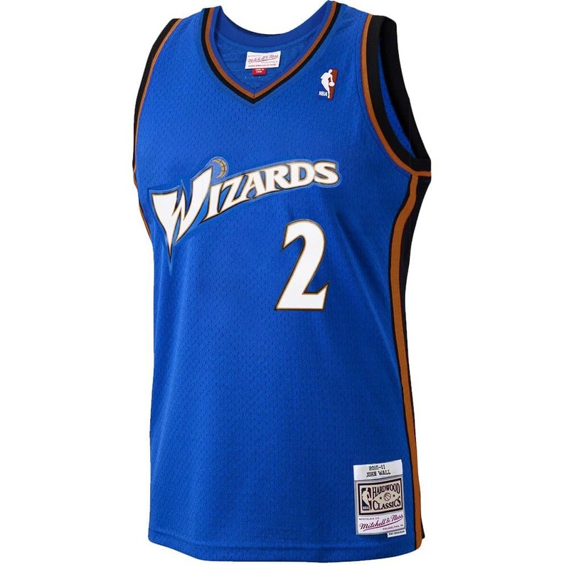 John Wall Washington Wizards Mitchell & Ness NBA 10-11 Road Swingman Jersey – Blue